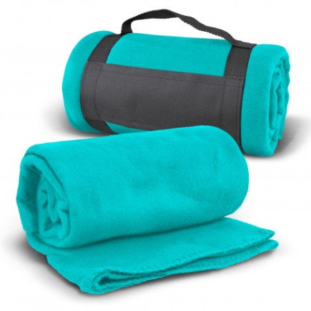 Glasgow Fleece Blanket With Strap Promotional Products